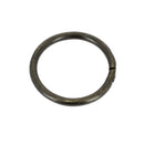 Anneau rond en acier avec finition laiton vieilli, boucle en bouclerie pour accessoires ou bijoux.