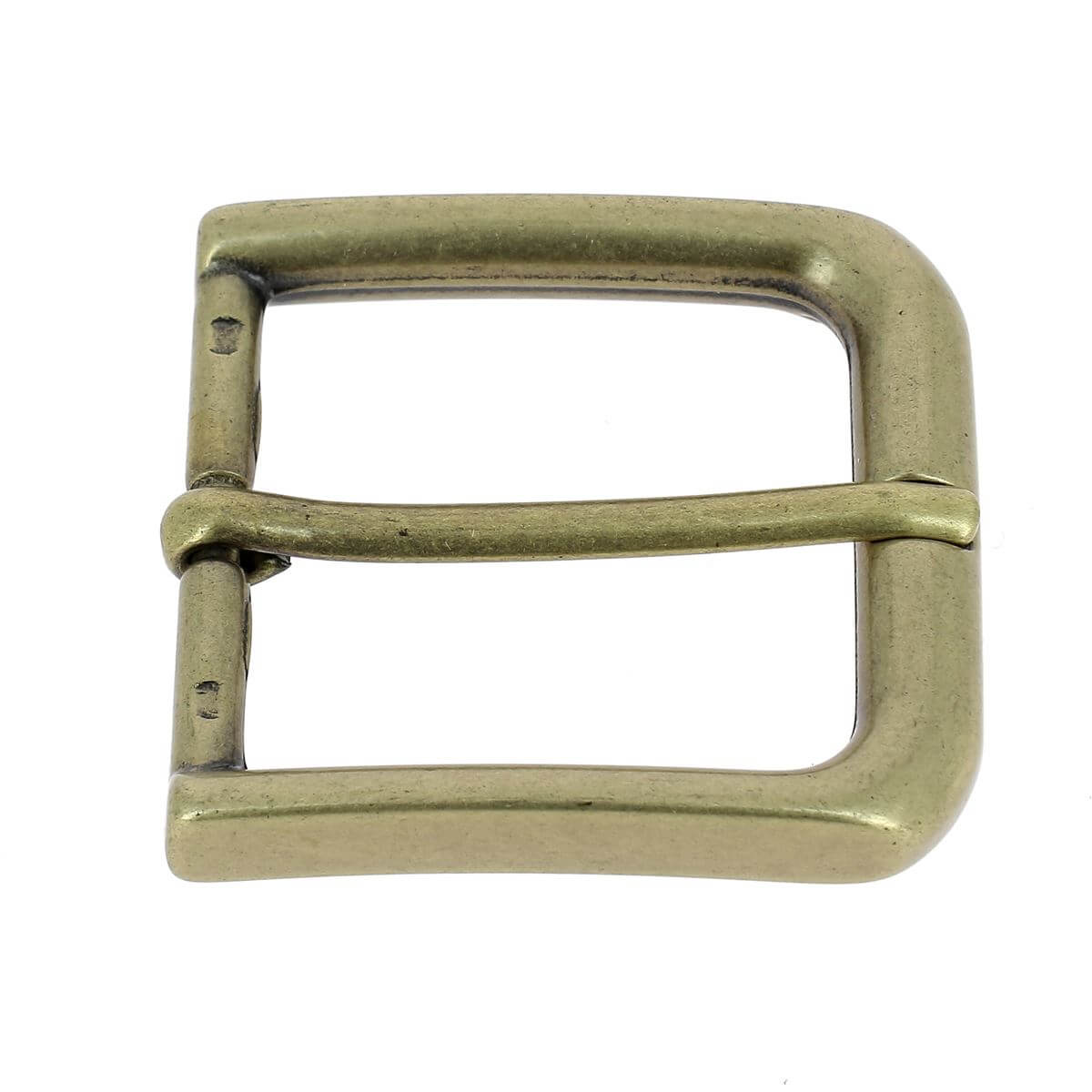 Boucle de ceinture en laiton massif MOE, 35mm, finition vieilli, boucle de ceinture en laiton robuste et élégante.