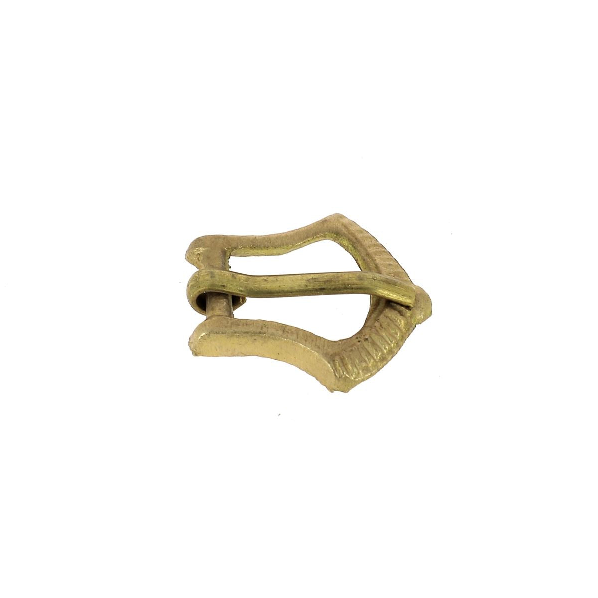 Boucle de ceinture en laiton massif ERY de 8mm, pièce de bouclerie élégante et robuste pour ceintures en cuir.