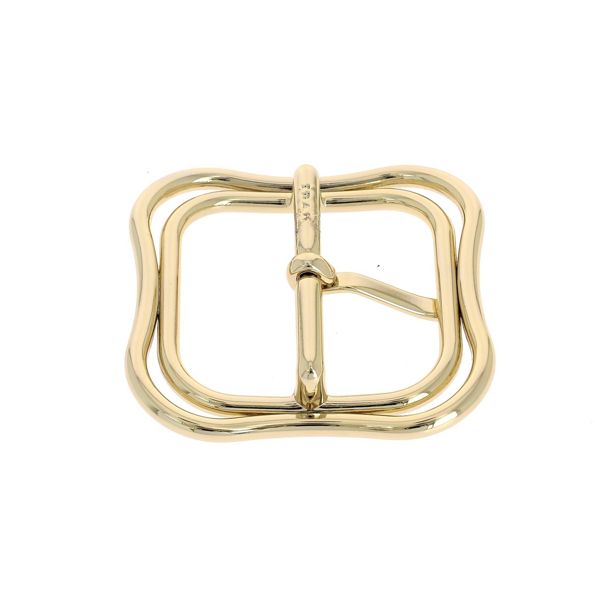 Boucle de ceinture double EVA 40mm, bouclerie robuste pour ceinture en matériau synthétique, image montrant la boucle en détail