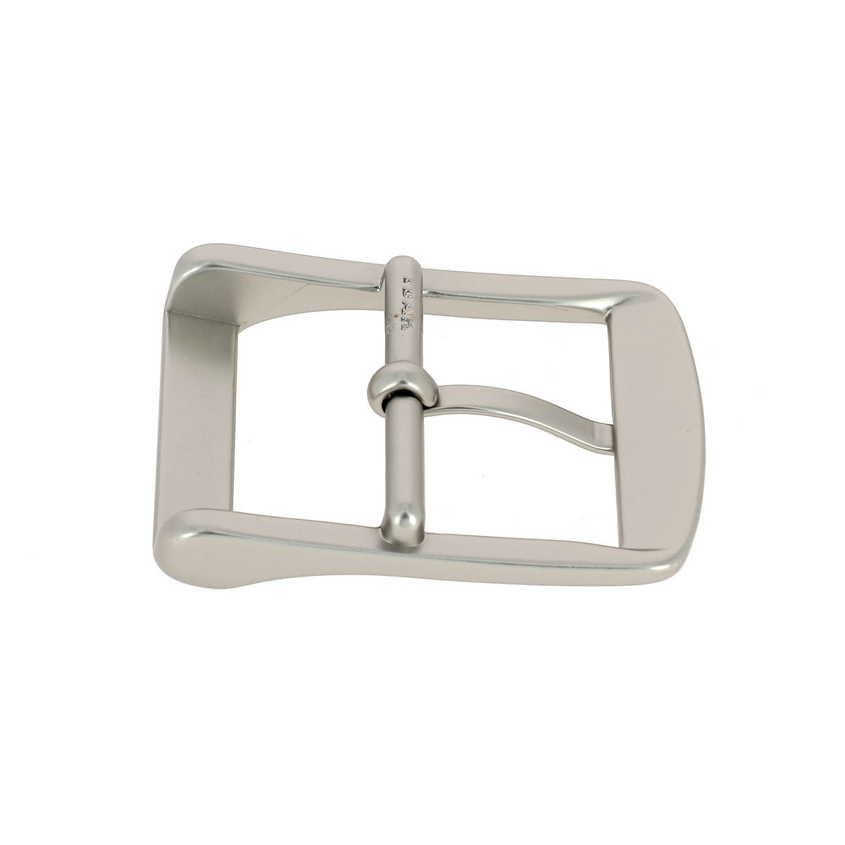 Boucle de ceinture en nickelé mat avec passant, design double, pour ceinture en boucle de ceinture THÉ.