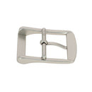 Boucle de ceinture en nickelé mat avec passant, design double, pour ceinture en boucle de ceinture THÉ.