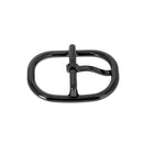 Boucle de ceinture double OVO en bouclerie, finition métallique, avec détails élégants, pour ceinture en cuir ou tissu.