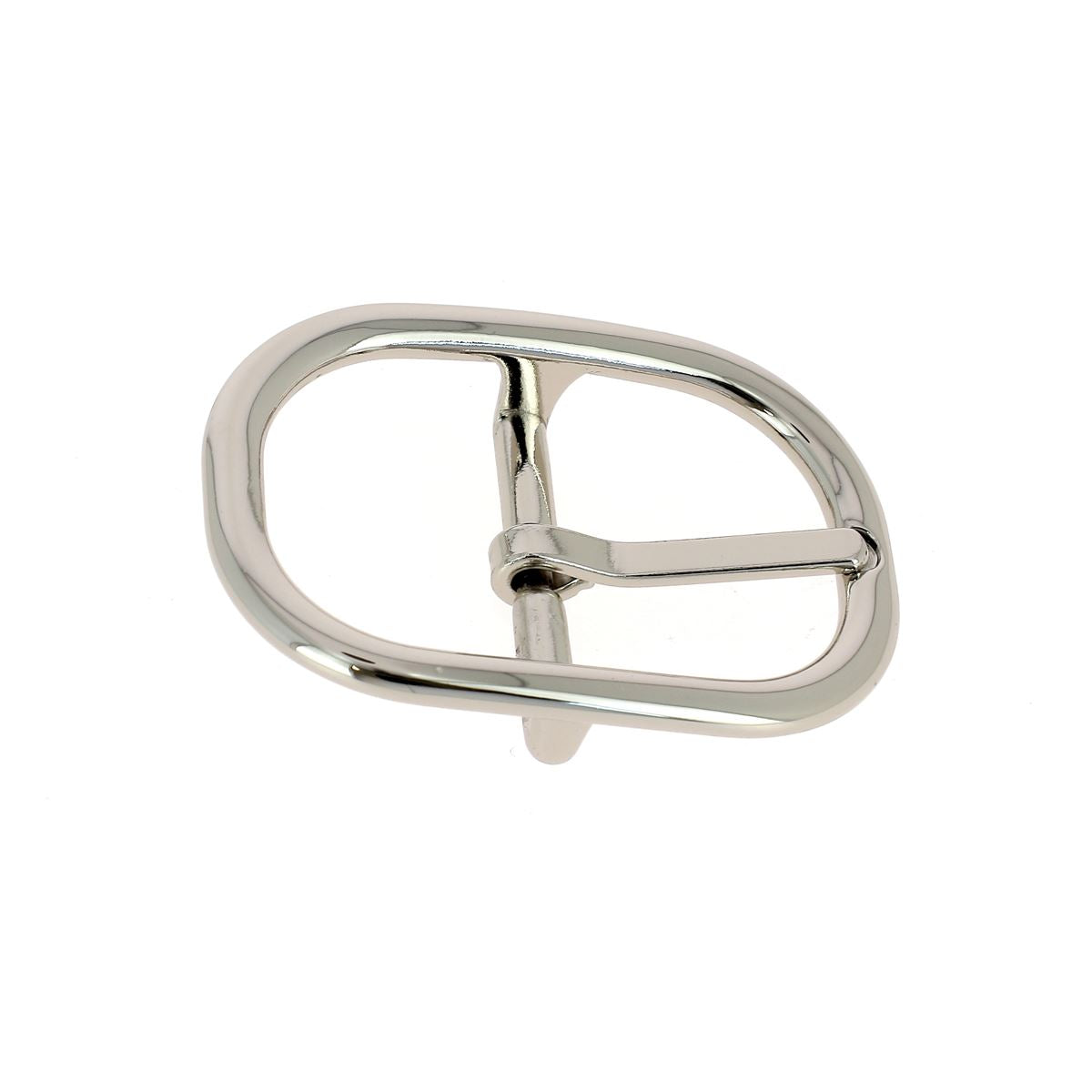 Boucle de ceinture double en boucle OVO, pièce de bouclerie en métal pour ceinture, finition noire élégante.