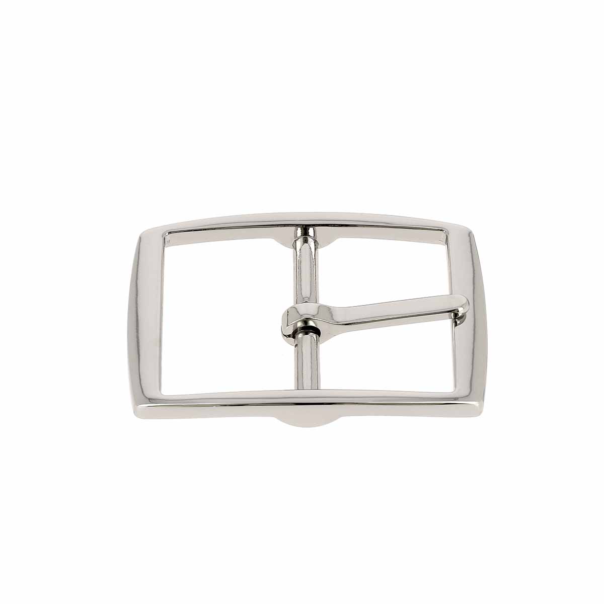 Boucle de ceinture double DAO en nickel, 30 mm, pièce de bouclerie pour ceinture en métal.