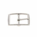 Boucle de ceinture double DAO en nickel, 30 mm, pièce de bouclerie pour ceinture en métal.