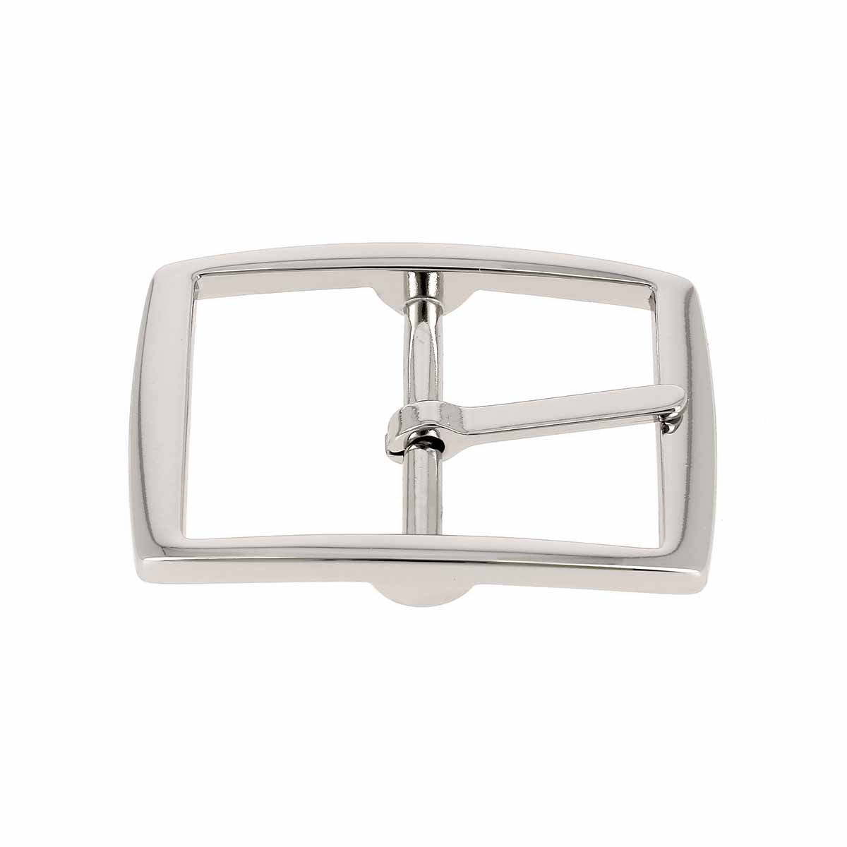 Boucle de ceinture double DAO en nickel de 35mm, pièce de bouclerie robuste pour accessoires de mode.