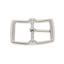 Boucle de ceinture double DAO en nickel, 35 mm, avec boucle de ceinture en bouclerie de style moderne.
