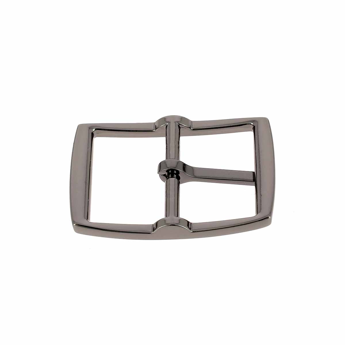 Boucle de ceinture double DAO en nickel satiné, 30 mm, bouclerie de haute qualité pour ceintures en cuir ou tissu.