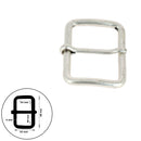 Boucle de ceinture en fil rond ABY, boucle de ceinture en acier pour accessoires de mode, finition élégante.