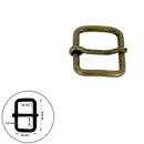Boucle de ceinture en fil rond ABY, accessoire de bouclerie en métal pour ceinture élégante et durable.