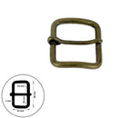 Boucle de ceinture en fil rond ABY, boucle de ceinture en acier robuste, finition élégante pour accessoires de mode.