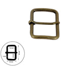 Boucle de ceinture en fil rond ABY, pièce de bouclerie en acier pour ceintures, finition élégante et solide.