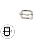 Boucle de ceinture en fil rond ABY, bouclerie en métal léger et durable, pour accessoires de mode ou maroquinerie.