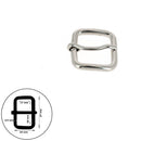 Boucle de ceinture en fil rond ABY, bouclerie en métal durable, pour accessoires de mode ou maroquinerie.