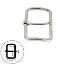 Boucle de ceinture en fil rond ABY, boucle de ceinture en acier pour accessoires de maroquinerie, design élégant et robuste.