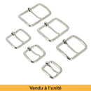 Boucle de ceinture en fil rond ABY, pièce de bouclerie en métal robuste, fixation pour ceinture élégante et durable.