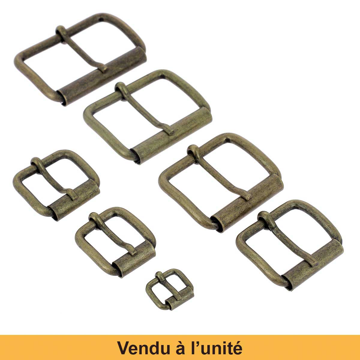 Boucle de ceinture en fil rond à rouleau BAO, pièce de bouclerie en métal pour ceinture, finition élégante.