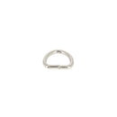Anneau demi-rond soudé en acier nickelé, 14 mm, boucle de fixation robuste pour artisanat et créations en métal