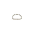 Anneau demi rond soudé en acier nickelé, bouclerie de 16 mm, pour fixation ou fabrication de bijoux ou artisanat.