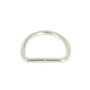 Anneau demi-rond soudé en acier nickelé, boucle de 30 mm, pour fixation ou création de bijoux.