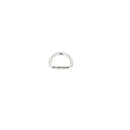Anneau demi-rond en acier nickelé, bouclerie de 10mm, pour bijoux ou travaux de maroquinerie.
