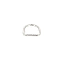 Anneau demi-rond en acier nickelé, bouclerie de 16 mm, utilisé pour la fabrication de bijoux ou accessoires.