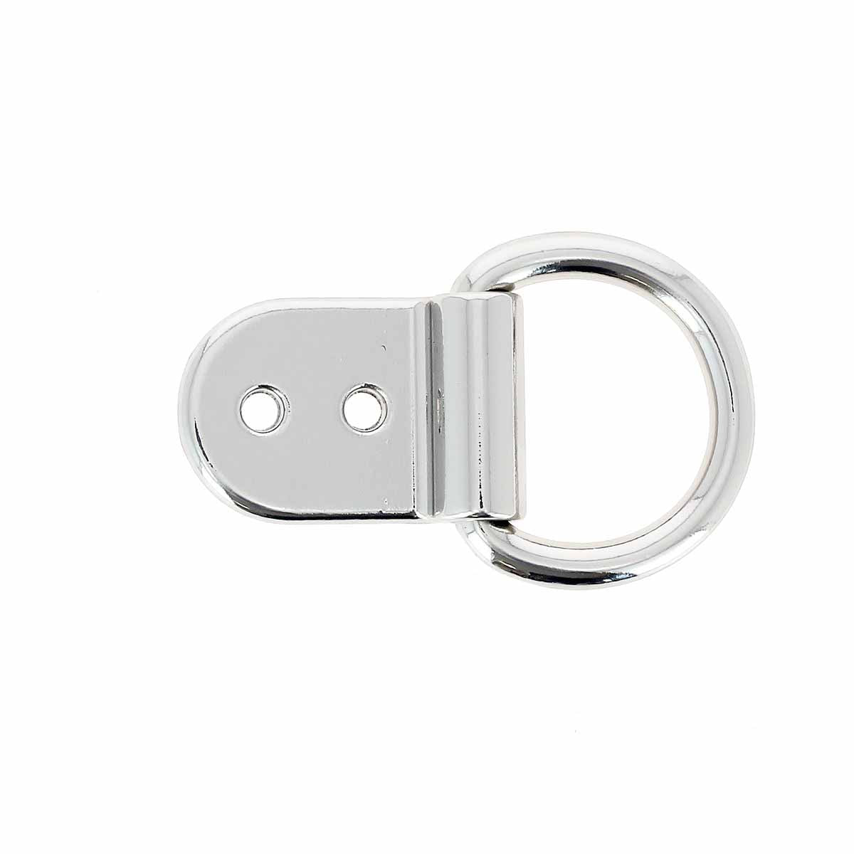 Anneau passe-lanière en bouclerie Tandy Leather, finition métallique, utilisé pour la confection de harnais ou équipements équestres.