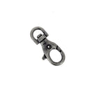 Mousqueton tournant en Vieux nickel de 8mm, bouclerie robuste pour la fixation et le camping.