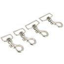 Mousqueton tournant à tirette Autres de 70 mm en nickel, boucle de fixation robuste pour équipement outdoor ou équipement de sport.