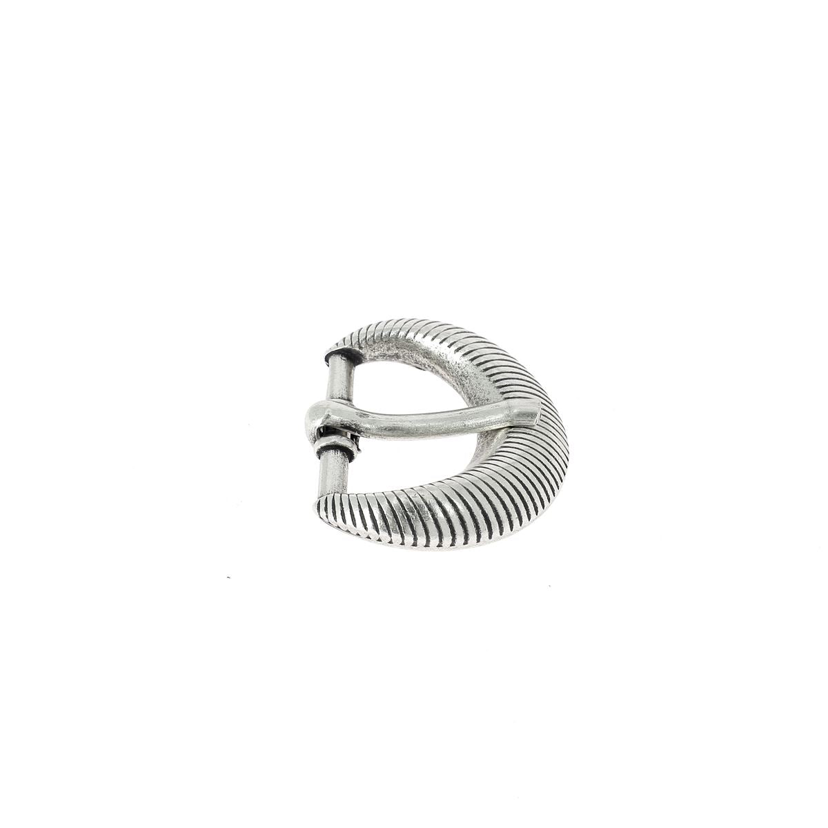 Boucle de ceinture SUN en bouclerie argent vieilli, 25mm, design durable et élégant pour ceintures.