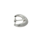 Boucle de ceinture SUN en métal argenté vieilli, 30 mm, bouclerie pour ceinture en cuir ou tissu, design robuste et élégant.