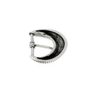 Boucle de ceinture SUN en bouclerie argent vieilli, 35 mm, design élégant pour accessoire de mode.
