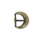 Boucle de ceinture SUN en laiton satiné, 30 mm, pour fixation de ceinture en bouclerie de style élégant.