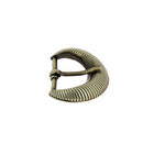 Boucle de ceinture SUN en laiton vieilli satiné, 35 mm, pièce de bouclerie pour ceinture en cuir ou tissu.