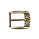 Boucle de ceinture AMÉ en laiton satiné, 35 mm, bouclerie pour ceinture en cuir ou tissu.