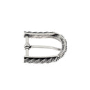 Boucle de ceinture FÉL en métal argenté vieilli, 35 mm, bouclerie pour ceinture en style élégant et durable.