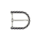 Boucle de ceinture FÉL en argent vieilli, 35mm, boucle de ceinture de style bouclerie pour accessoires de mode.