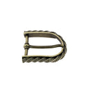 Boucle de ceinture FÉL en laiton satiné, 35mm, pour boucle de ceinture en acier ou cuir, style élégant et durable.