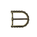 Boucle de ceinture FÉL en laiton satiné, 35 mm, bouclerie pour ceinture en cuir ou tissu.