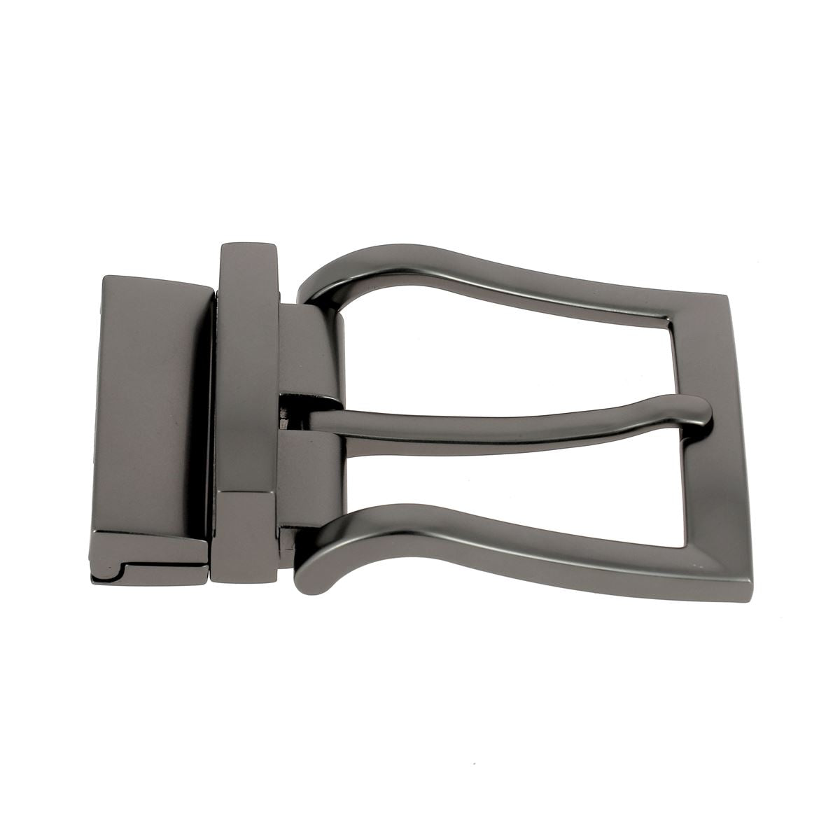 Boucle de ceinture réversible GUY en canon de fusil mat de 35mm pour boucle de ceinture en bouclerie.
