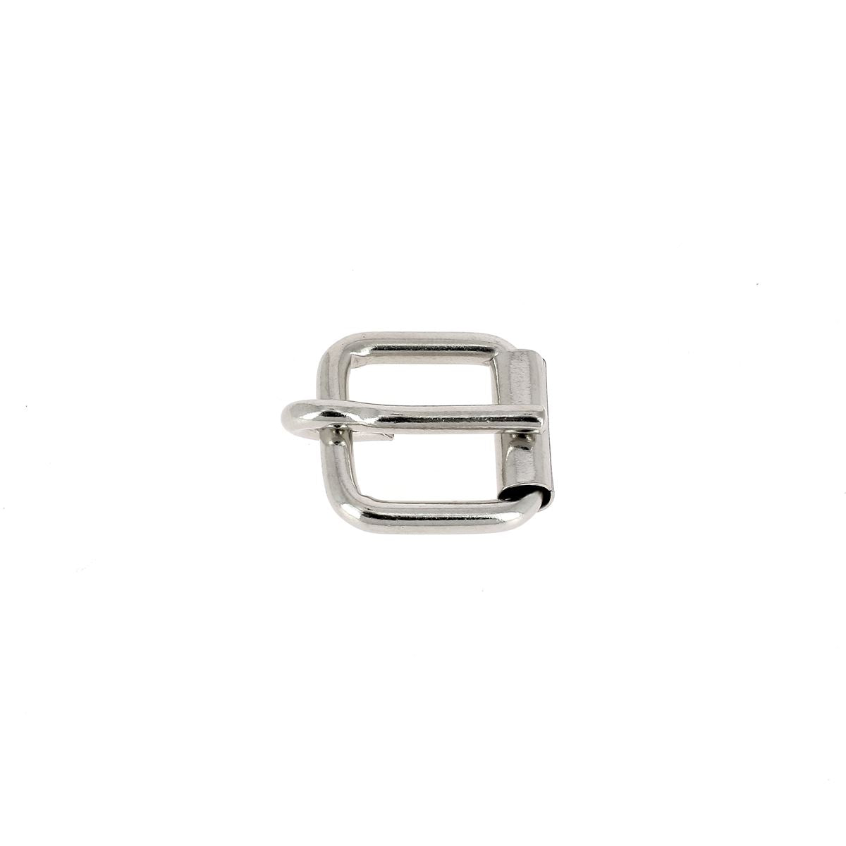 Boucle de ceinture en fil rond à rouleau et ardillon rond LYS, série lourde, fabrication robuste pour accessoires.