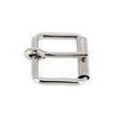 Boucle de ceinture en fil rond à rouleau et ardillon rond LYS, série lourde, en métal robuste, pour accessoires de maroquinerie.