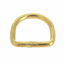 Anneau demi-rond soudé en laiton, boucle en laiton, fabrication italienne, pour la bijouterie ou la couture.