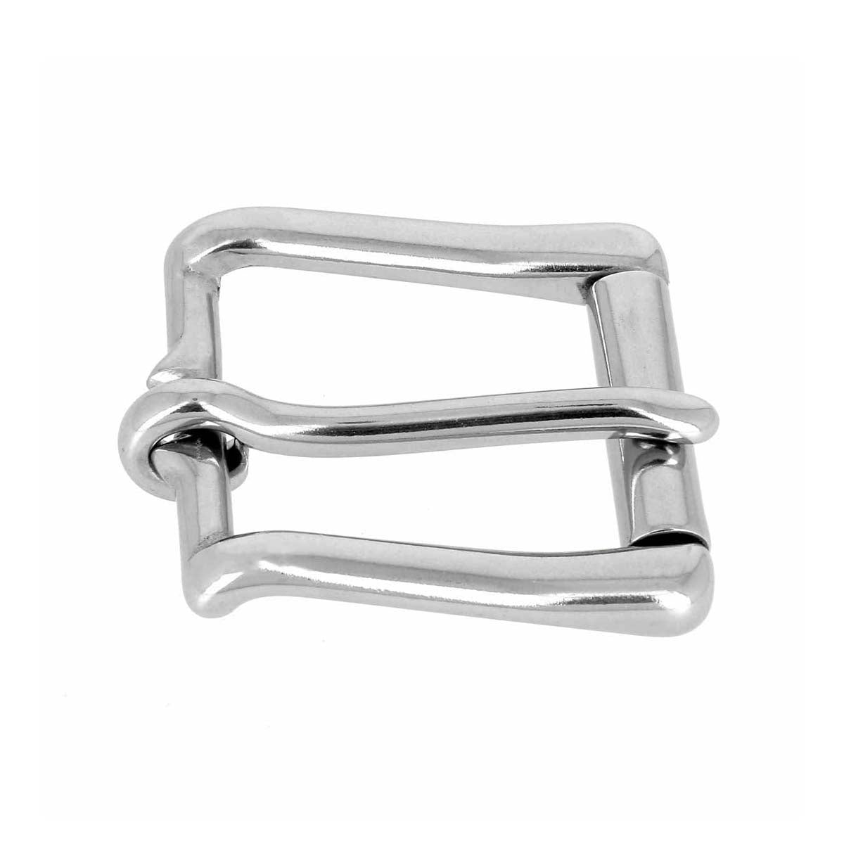 Boucle de ceinture à rouleau en inox NAR de 30mm, pièce de bouclerie durable pour ceinture.