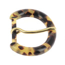 Boucle de ceinture en résine KAH, style fantaisie, 40mm, avec bouclerie en métal, pour ceinture tendance.