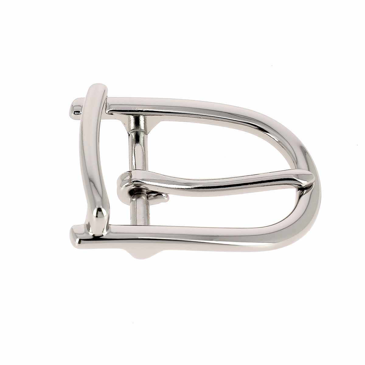 Boucle de ceinture TED en nickel avec passant, 30 mm, pour accessoires de maroquinerie et ceintures.