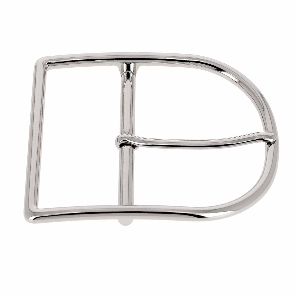 Boucle de ceinture ÉGY en nickel de 60mm, boucle de ceinture en bouclerie pour accessoires en cuir ou textile.