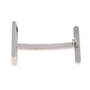 Boucle de ceinturon en forme de H ASH en nickel satiné, 35 mm, finition élégante pour accessoire de mode.