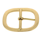 Boucle de ceinture double en laiton massif ADI, 40mm, pièce de bouclerie robuste pour ceinture en cuir ou tissu.
